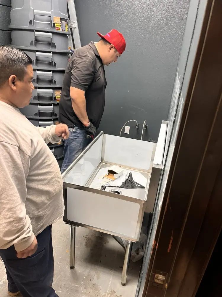 Commercial plumbing and sink installation in Pittsburg